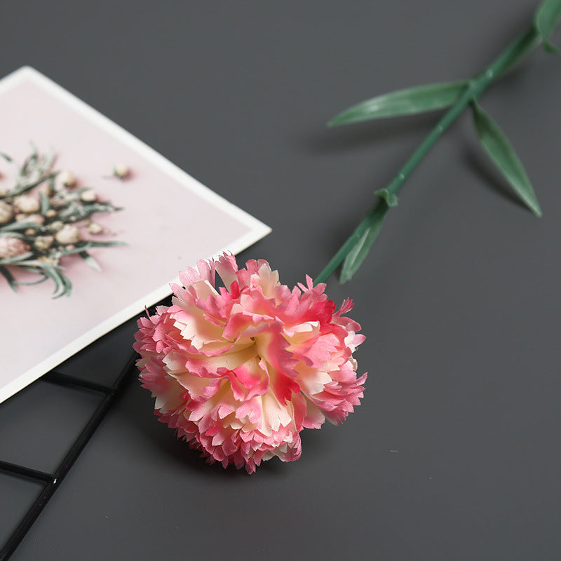 Decorative Fabric Carnation Stem for Home Display
