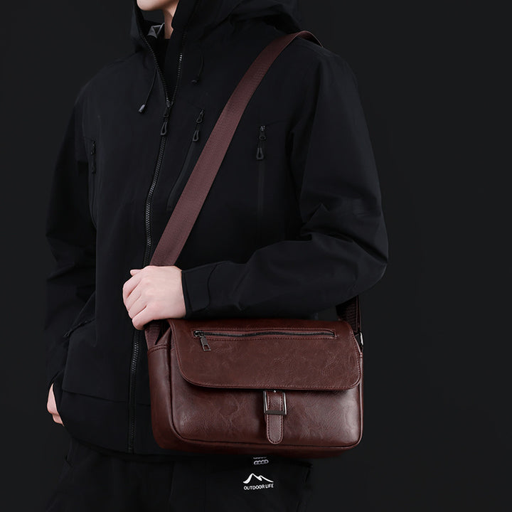 Stylish Leather Messenger Bag