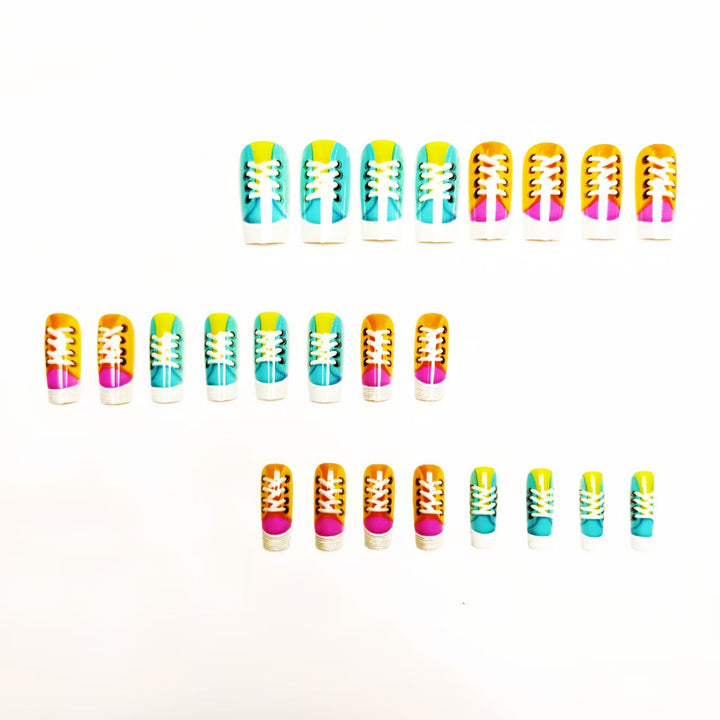 Creative Art Nail with Sneakers Design Kalsten