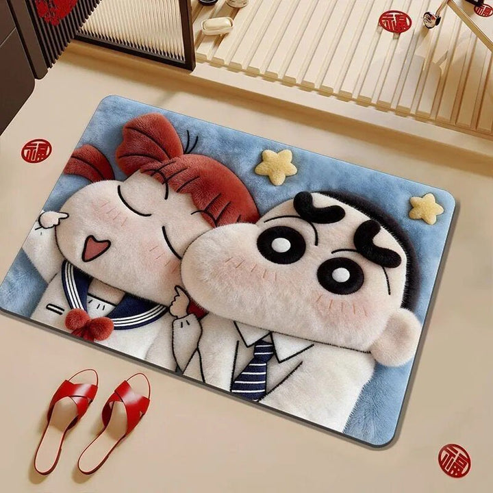 Cartoon Theme Plush Bath Mat