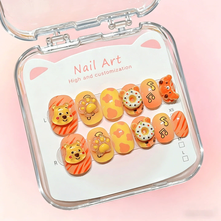 Customized Cartoon-Inspired Press-On Nail Art Set Kalsten