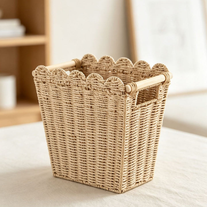 Decorative storage basket with wave edge Kalsten