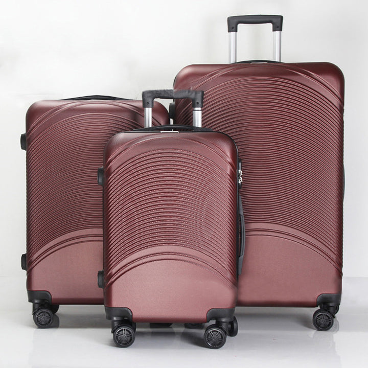 Unisex Premium Textured Hardshell Luggage Set Kalsten