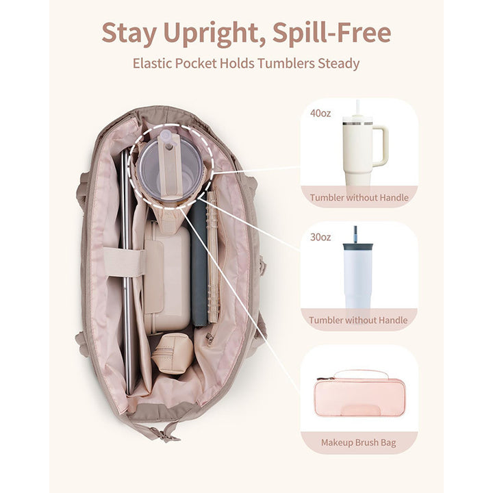 Multifunctional tote bag with practical compartments Kalsten