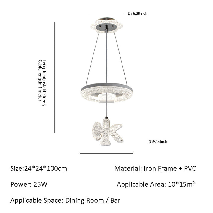 Modern Minimalist Pendant Chandelier