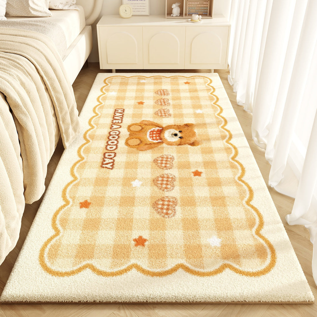 Cute Cartoon-Themed Plush Bath Mat