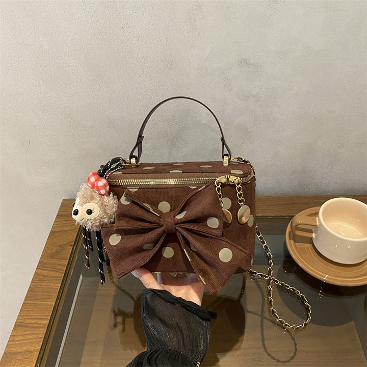 Playful Bow-Accent Mini Handbag
