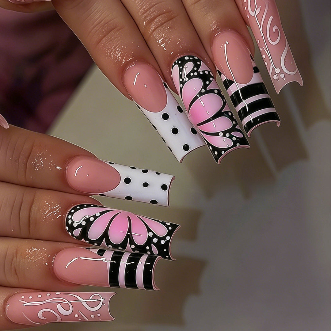 Artistic Butterfly Nail Design Kalsten
