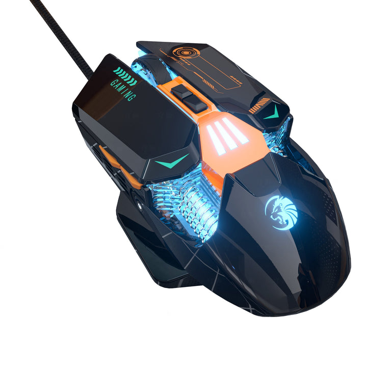 Ergonomic Wired Gaming Mouse with Customizable RGB Lighting Kalsten