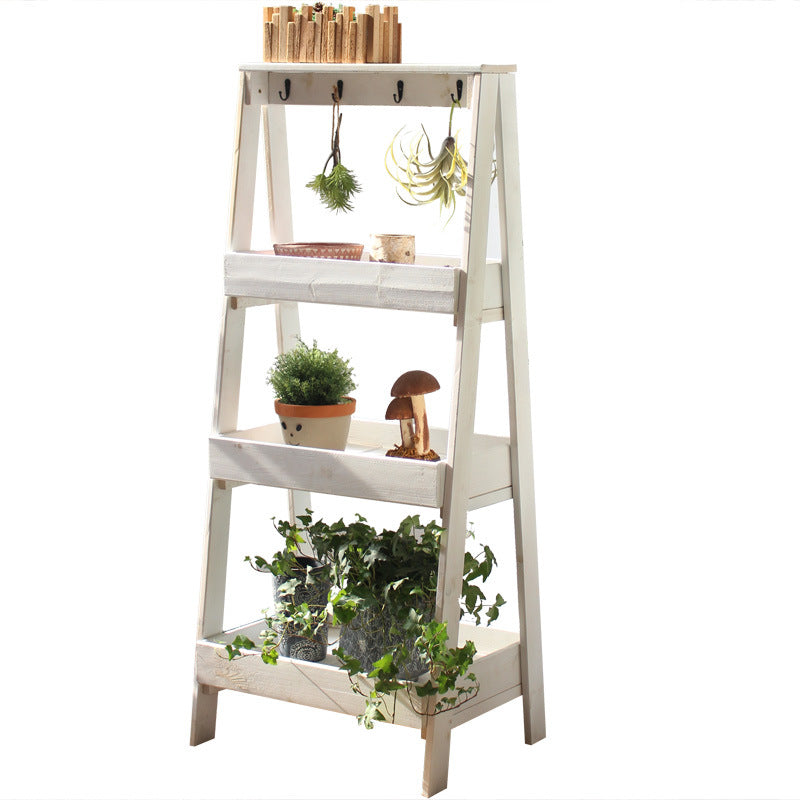 Multifunctional Wooden Step Ladder Kalsten