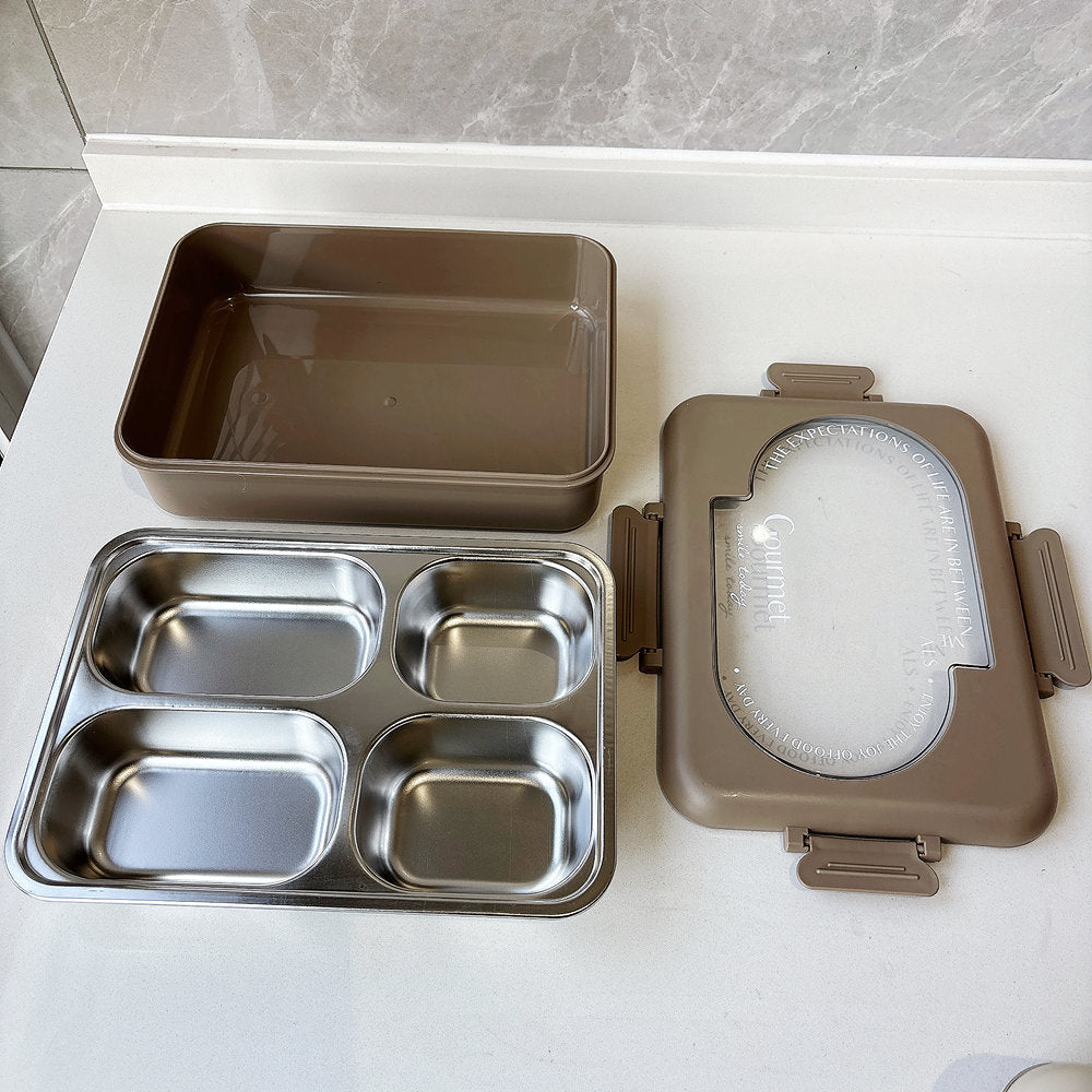Multi-Section Stainless Steel Lunch Box