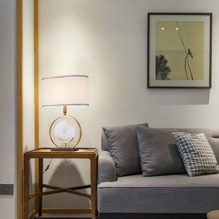 Contemporary Table Lamp with Elegant Circular Design
