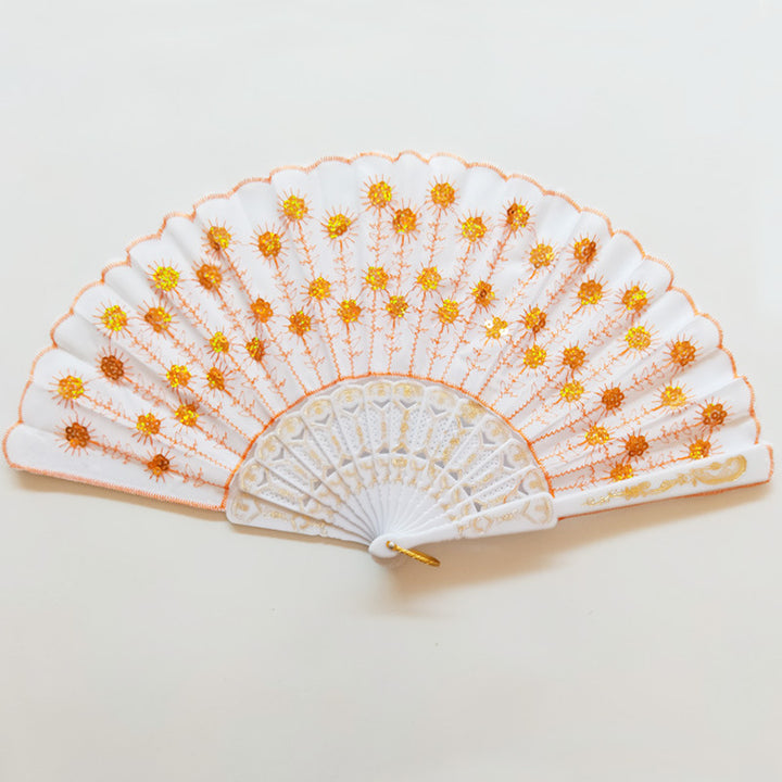 Women's high-quality lace fan with artistic floral motifs Kalsten