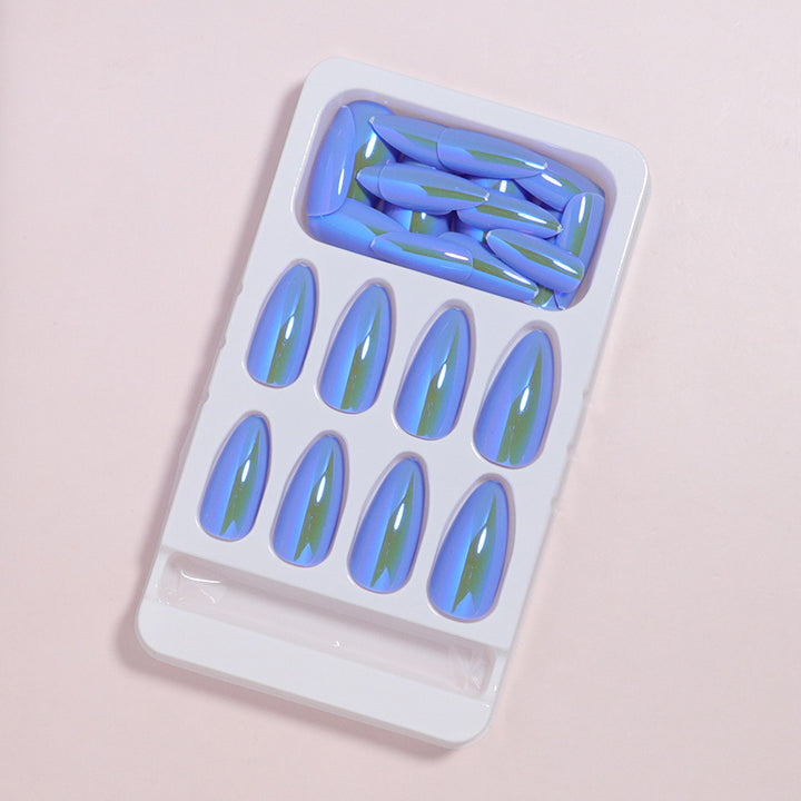 Elegant Glossy Almond-Shaped Press-On Nails Kalsten