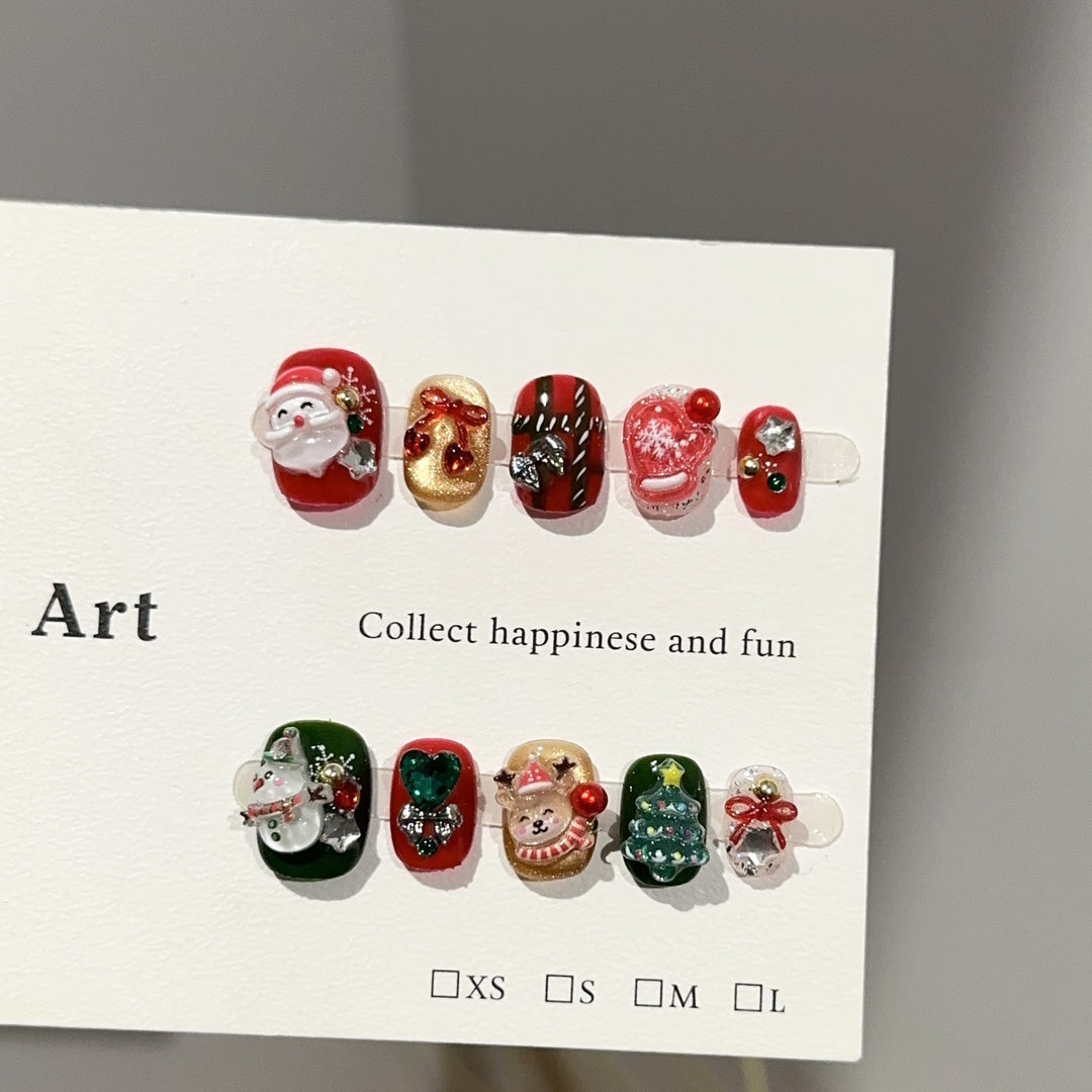 Festive Themed Press-On Nail Art Set