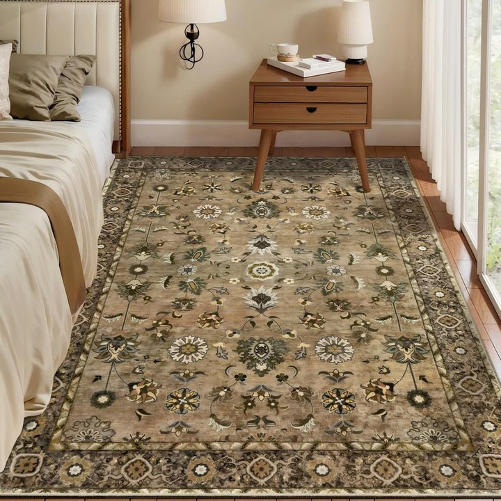 Floral Pattern Area Rug