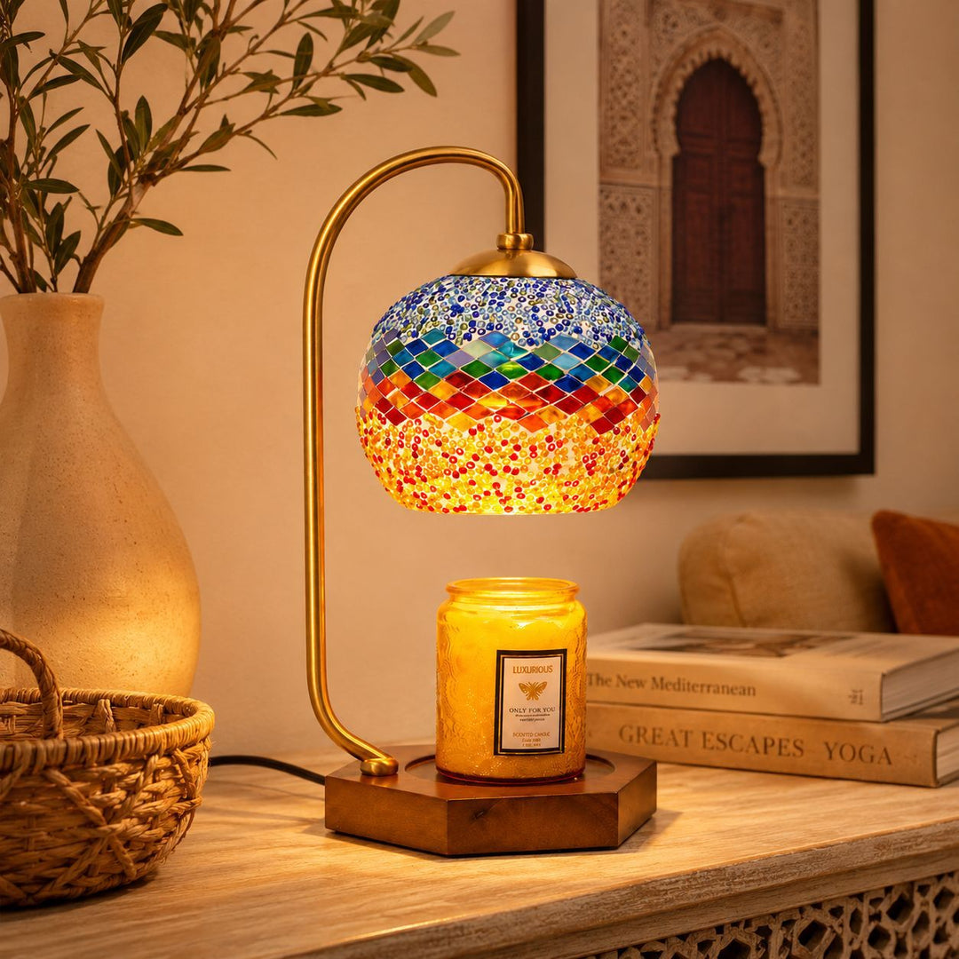Mosaic Glass Table Lamp