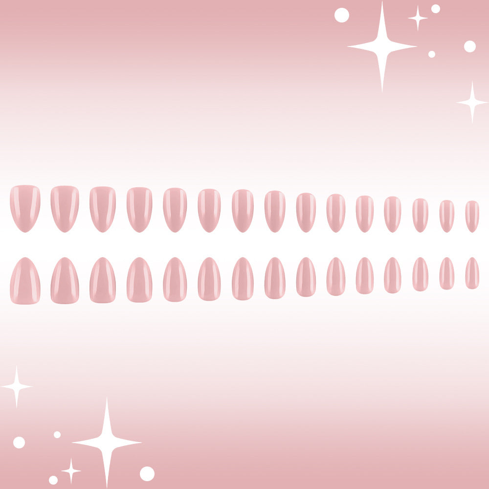 Elegant Almond-Shaped Gel Nail Set Kalsten