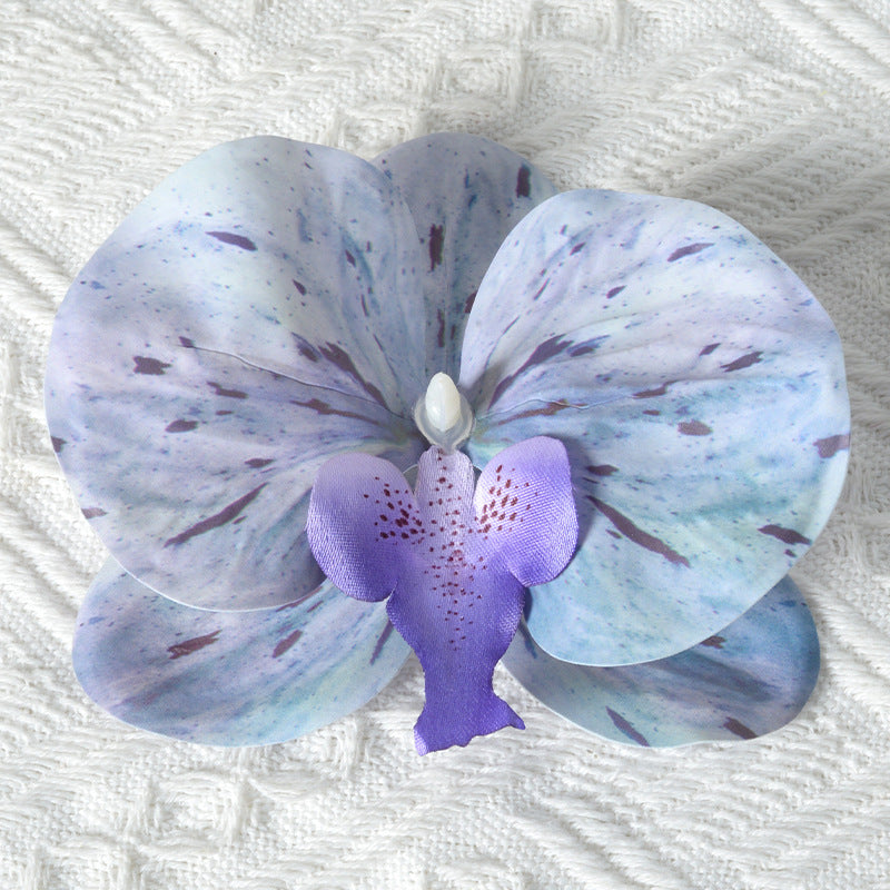 Elegant Silk Orchid Hair Accessory