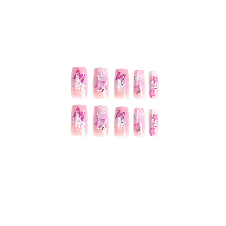Artistic acrylic nails with modern glitter accents Kalsten