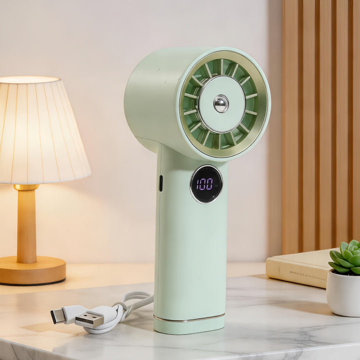 Portable Battery Handheld Fan with Digital Speed Display Kalsten