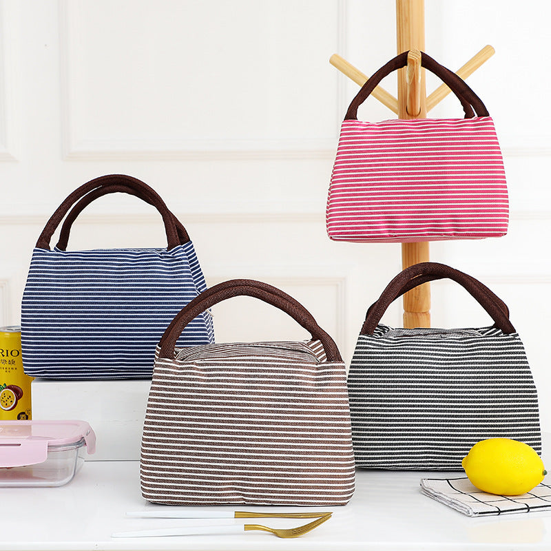 Insulated Striped Lunch Bag Kalsten