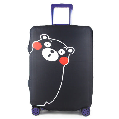 Women's Soft Shell Suitcase with Art Design Kalsten