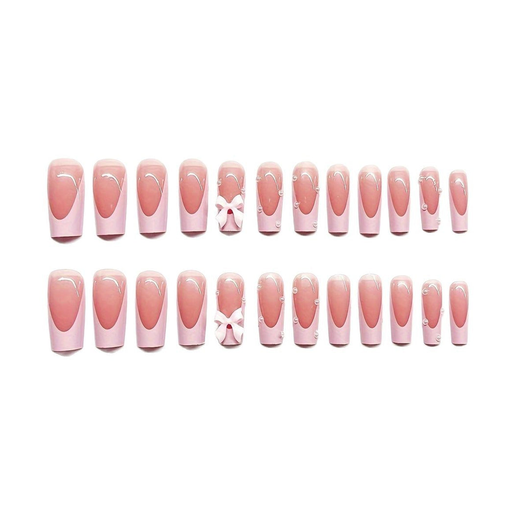 Decorative Bow Accent Press-On Nails Kalsten