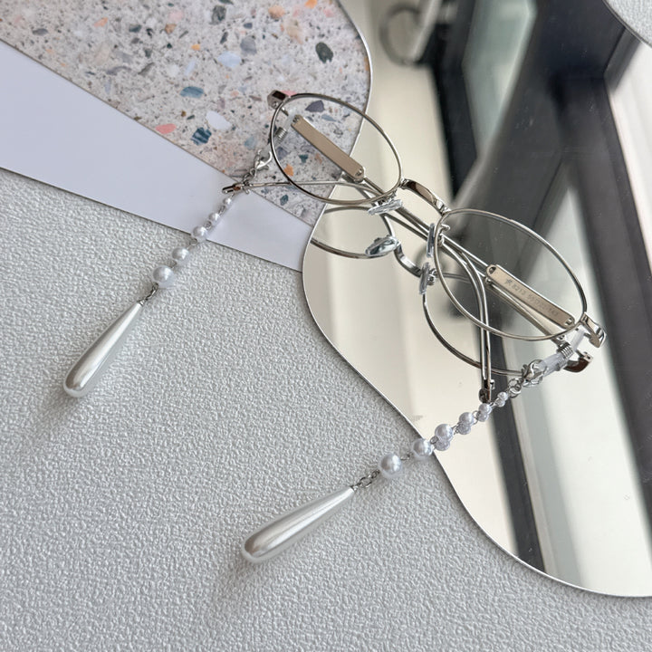 Elegant Pearl-Accented Eyewear Chain Kalsten