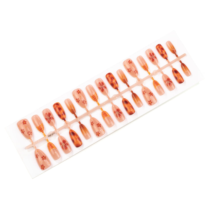 Floral Art Press-On Nail Set