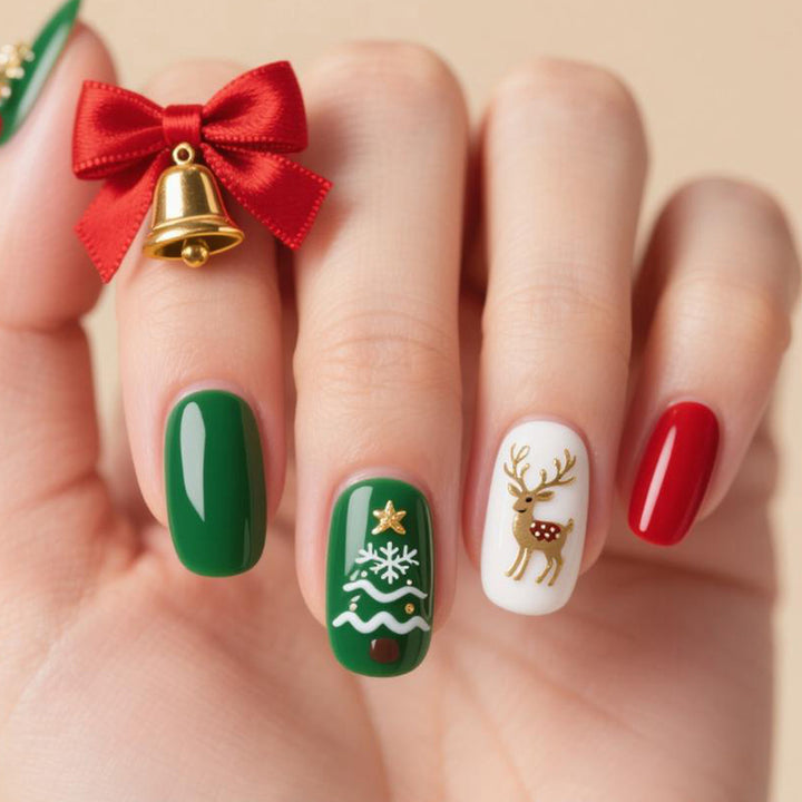 Festive Holiday-Themed Nail Art Kit Kalsten
