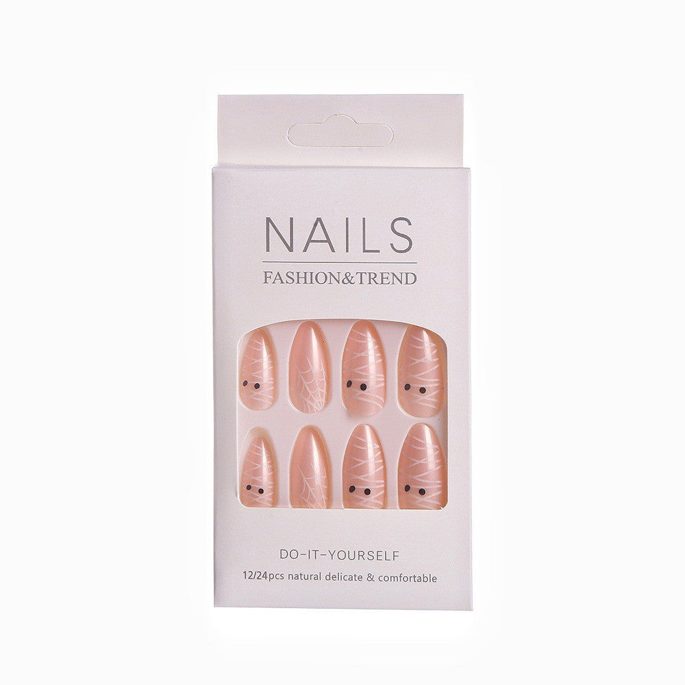 Artistic Halloween-Themed Press-On Nails Kalsten