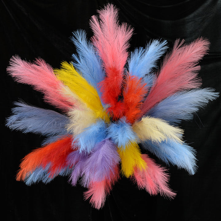 Decorative Faux Pampas Grass Stem