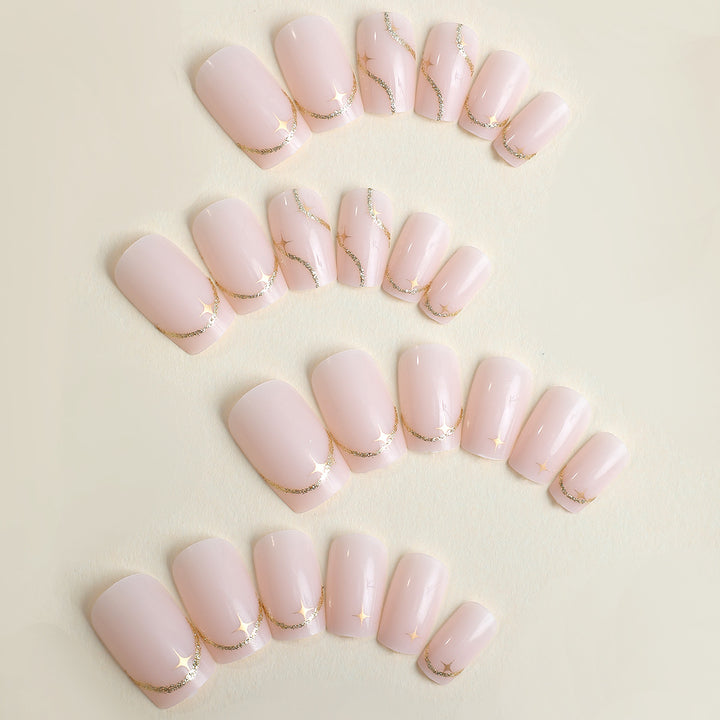 Elegant Press-On Nail Art Set Kalsten