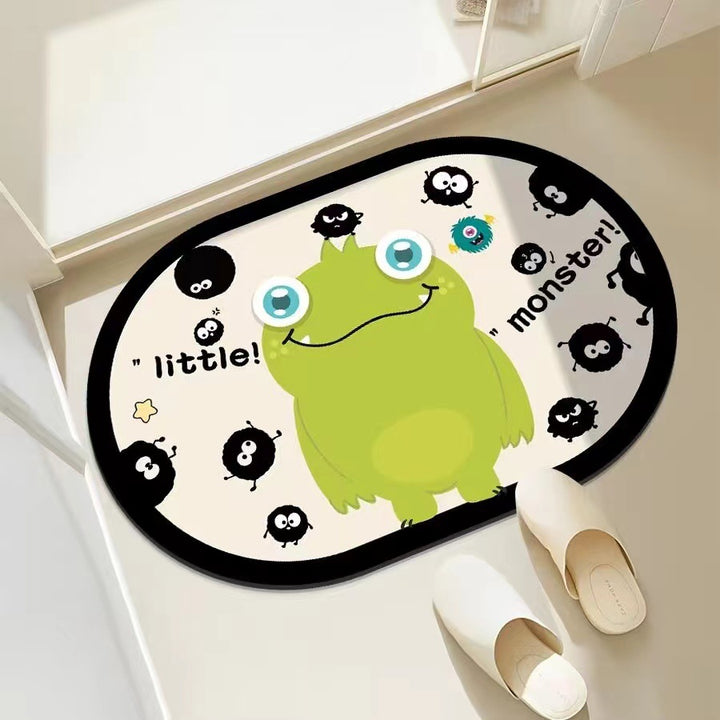 Playful Monster-Themed Bath Mat Kalsten