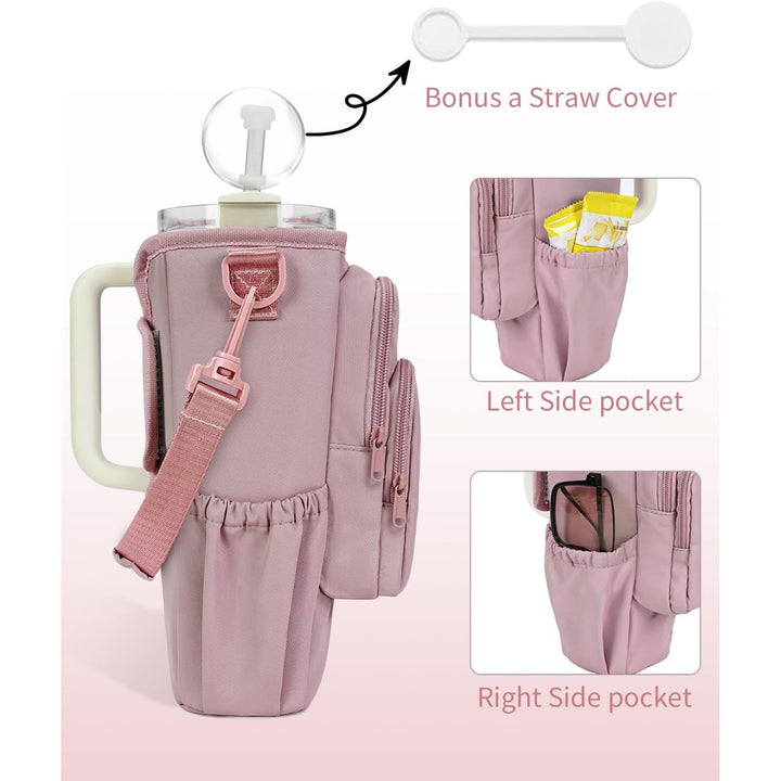 Practical crossbody bag with versatile compartments and a removable cup holder Kalsten