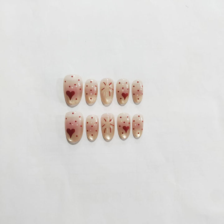 Glittery Heart and Star Nail Art Set Kalsten