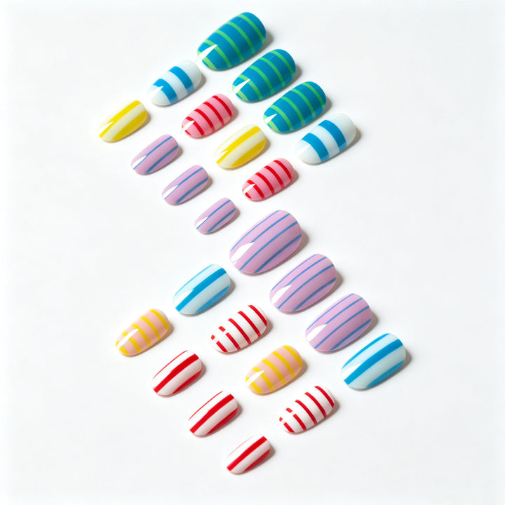 Striped Nail Art Design Kit