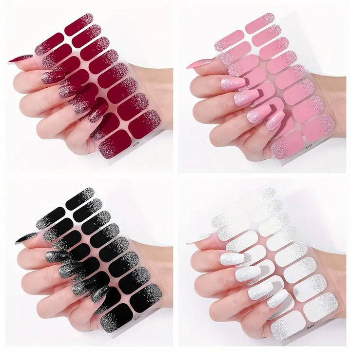 Premium Sparkling Glitter Nail Wraps