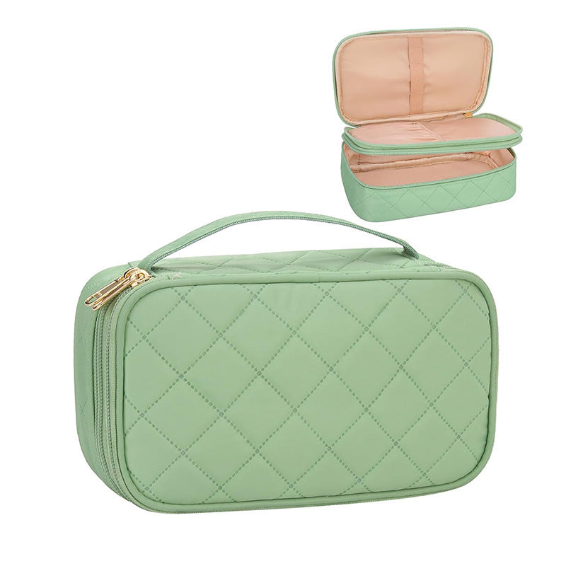 Cosmetic storage bag with elegant quilted pattern Kalsten