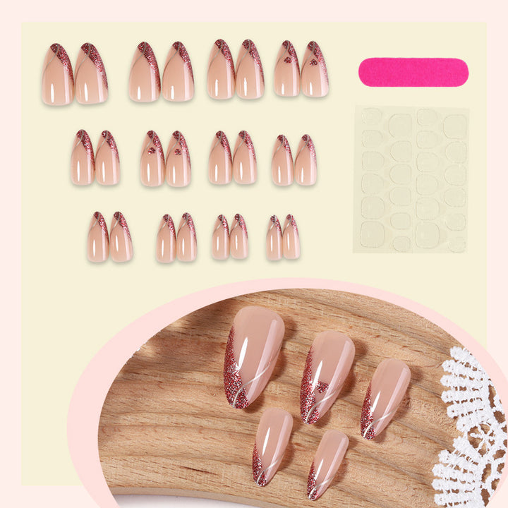 Artificial nails with glittering accents Kalsten