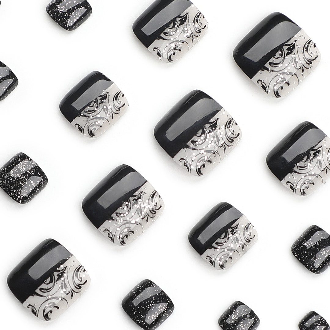 Elegant foot nail art with detailed design Kalsten