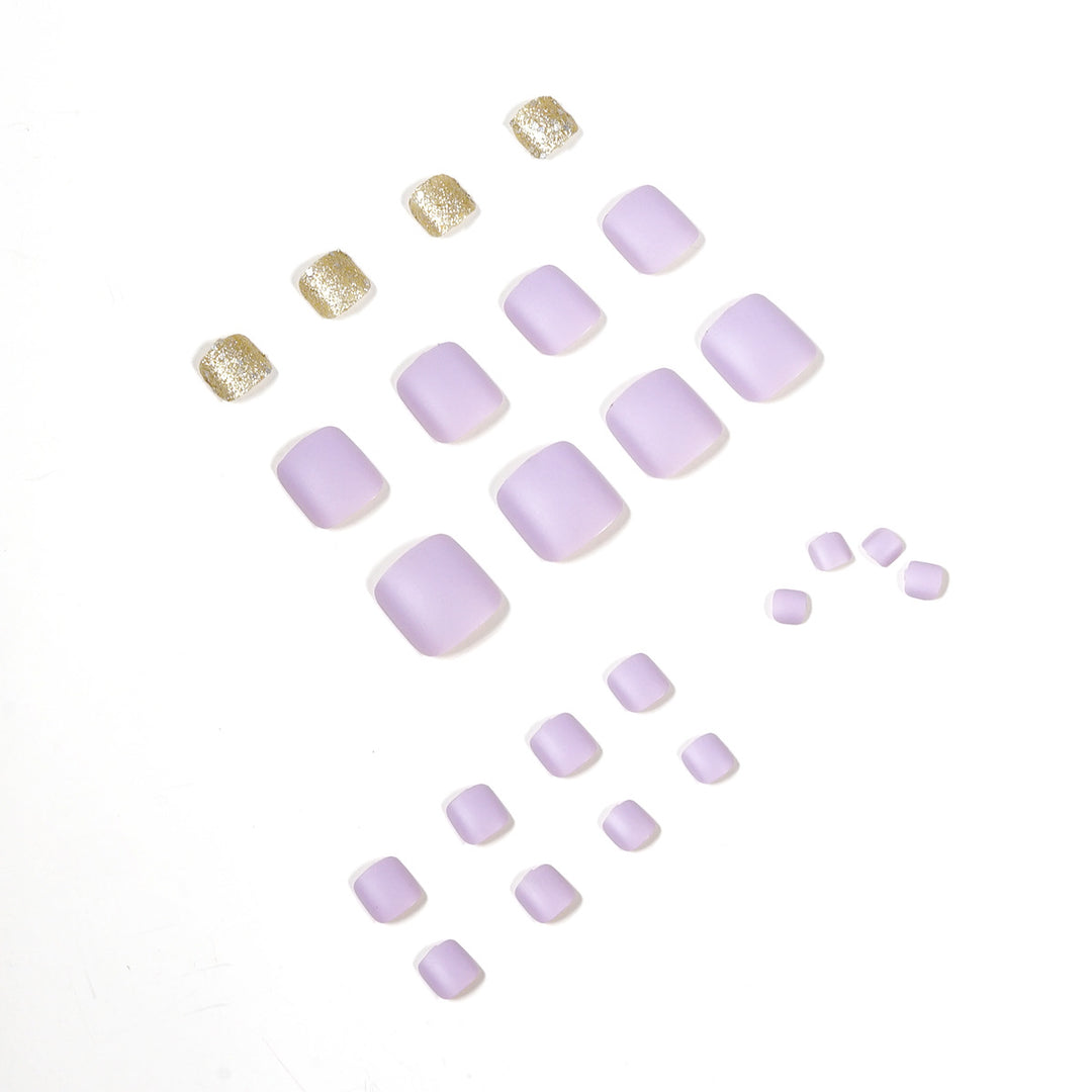 Artful toenail design with glamorous glitter accent Kalsten