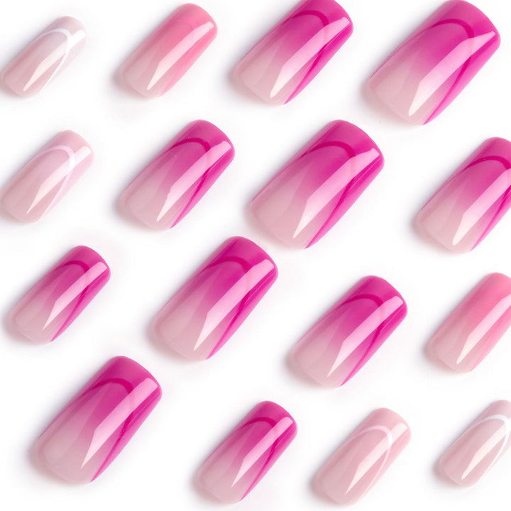Artistic nail extensions with elegant ombre effects Kalsten