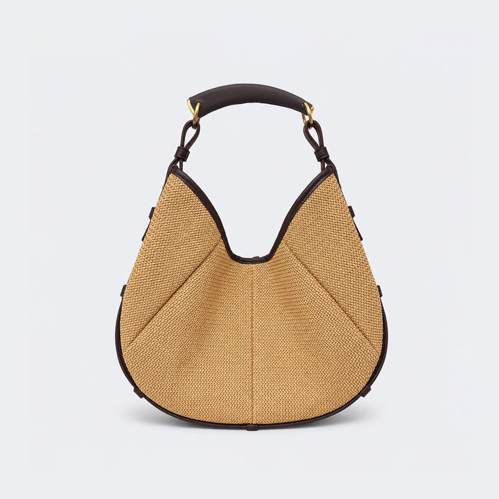 Artisan Woven Straw Handbag
