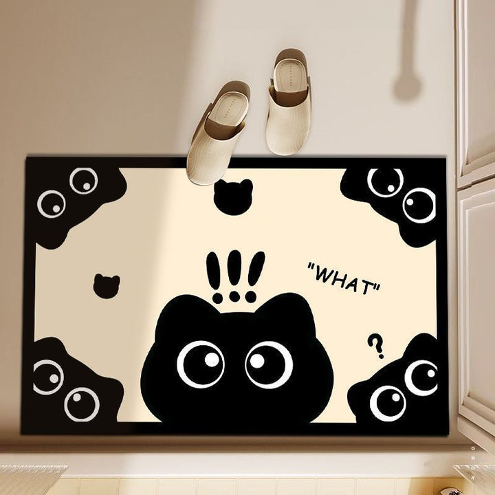 Cat-Shaped Bathroom Mat