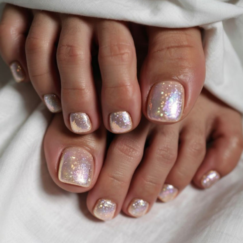 Premium Glittering Faux Gel Press-On Toes Kalsten