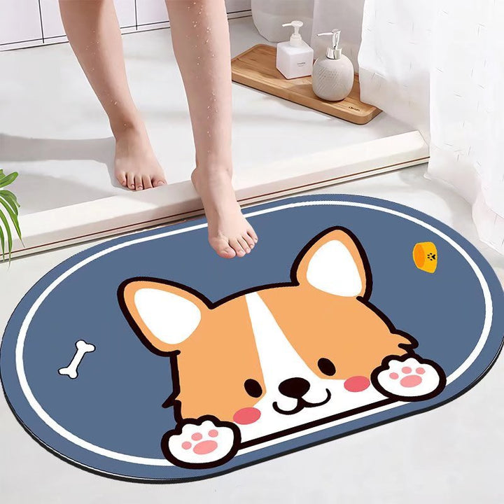 Playful Astronaut-Themed Area Mat