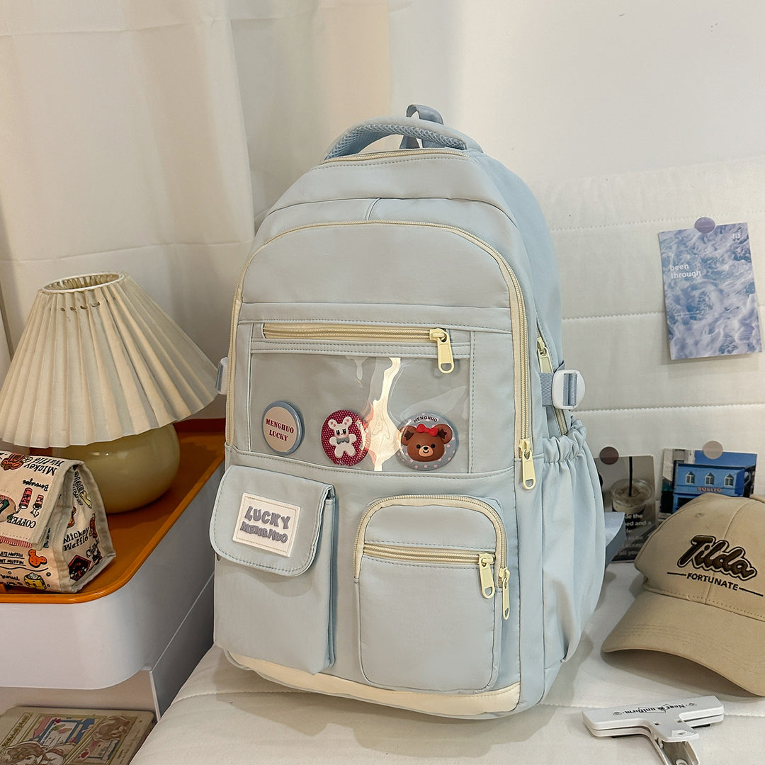 Cute Character-Based Casual School Backpack