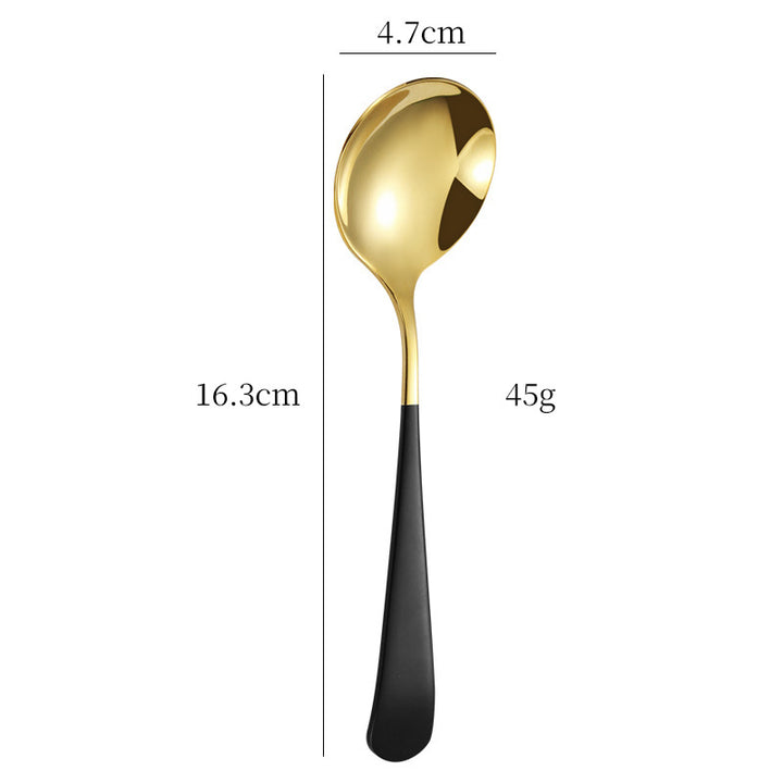 Elegant Dessert Spoon with High-Quality and Non-Slip Grip Design Kalsten